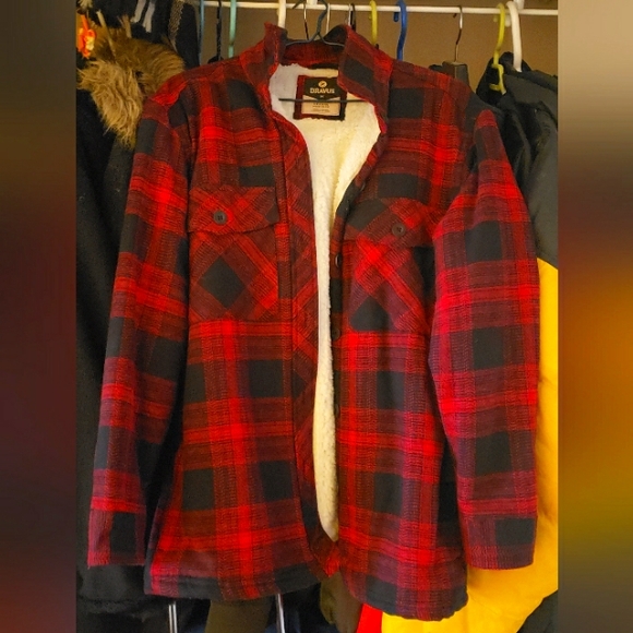 Zumiez Jackets & Blazers - Dakota Red and Black Plaid Jacket